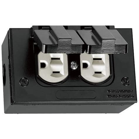 black electrical box cover|outdoor electrical outlet box cover.